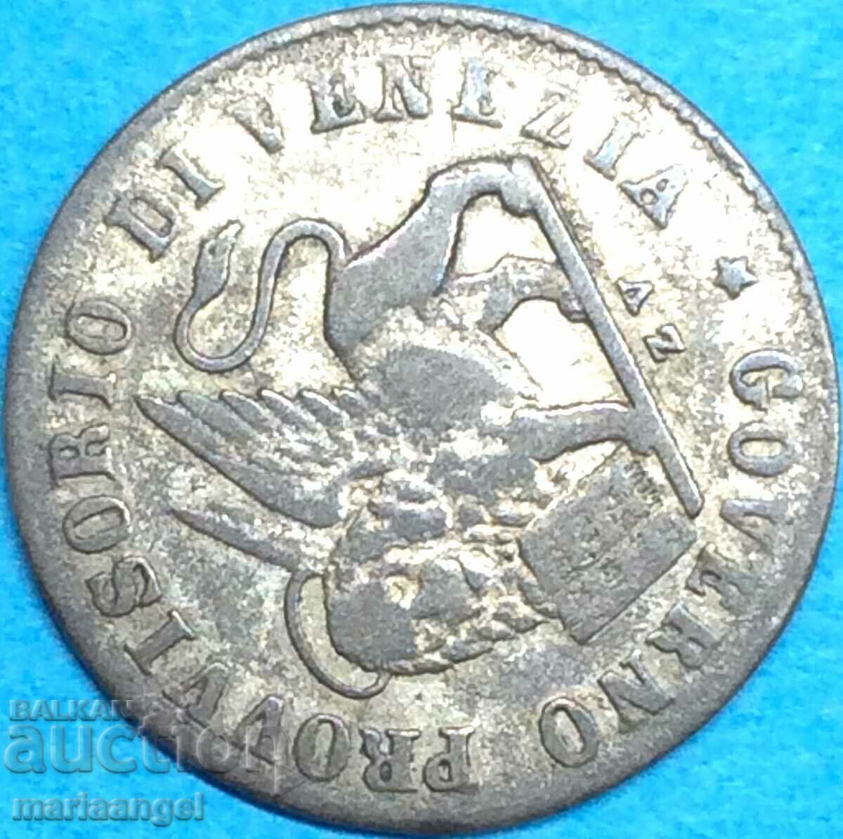 Auction 15 centesimi 1848 Italy Venetian Lion silver Auction 15 centesimi 1848 Italy Venetian Lion silver