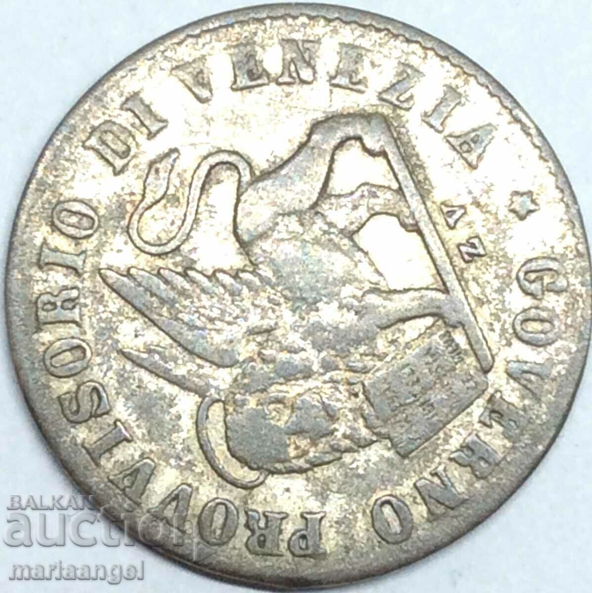 15 centesimi 1848 Italy Venetian Lion silver - 7 15 centesimi 1848 Italy Venetian Lion silver - 7