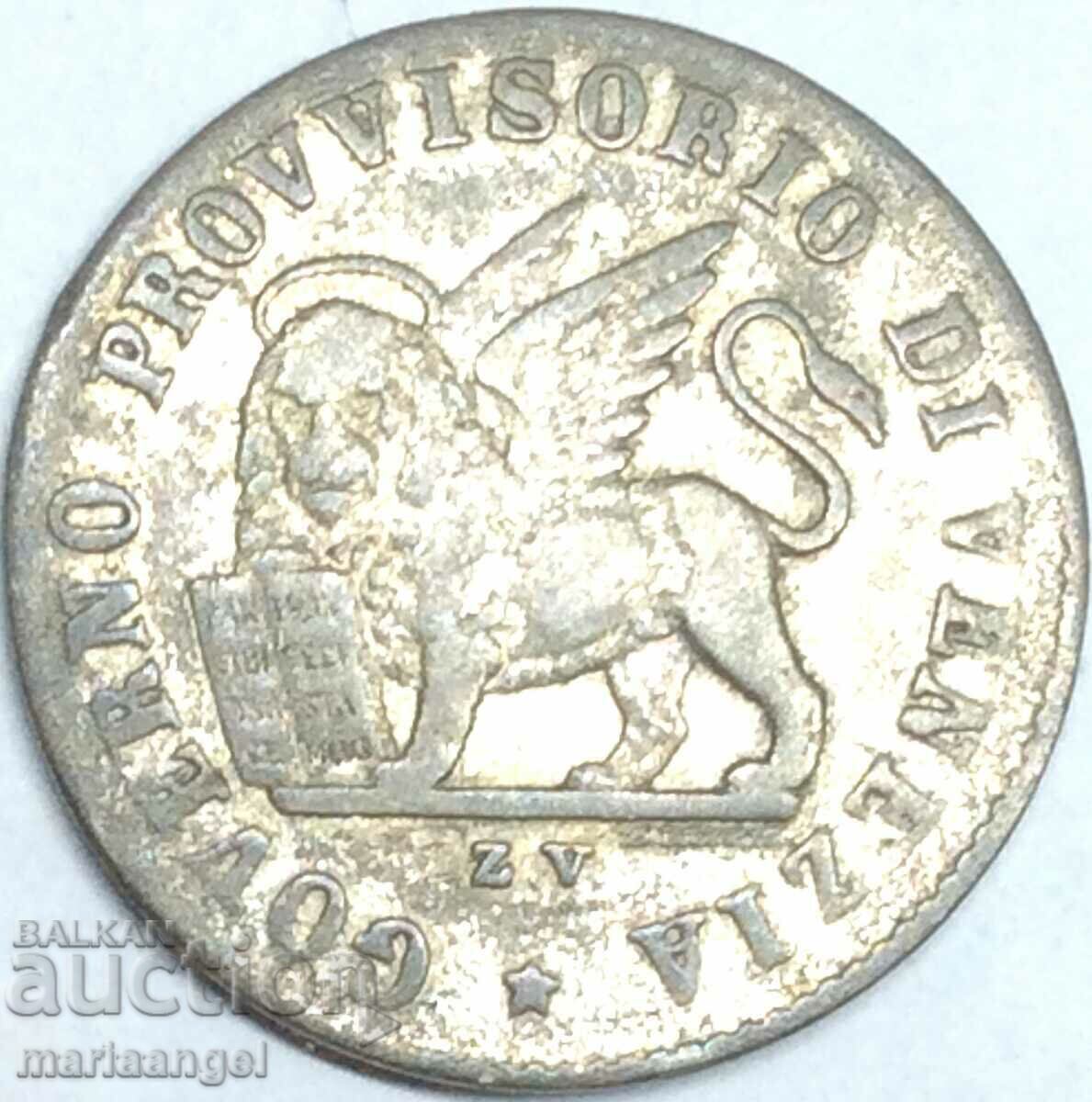 15 centesimi 1848 Italy Venetian Lion silver 15 centesimi 1848 Italy Venetian Lion silver