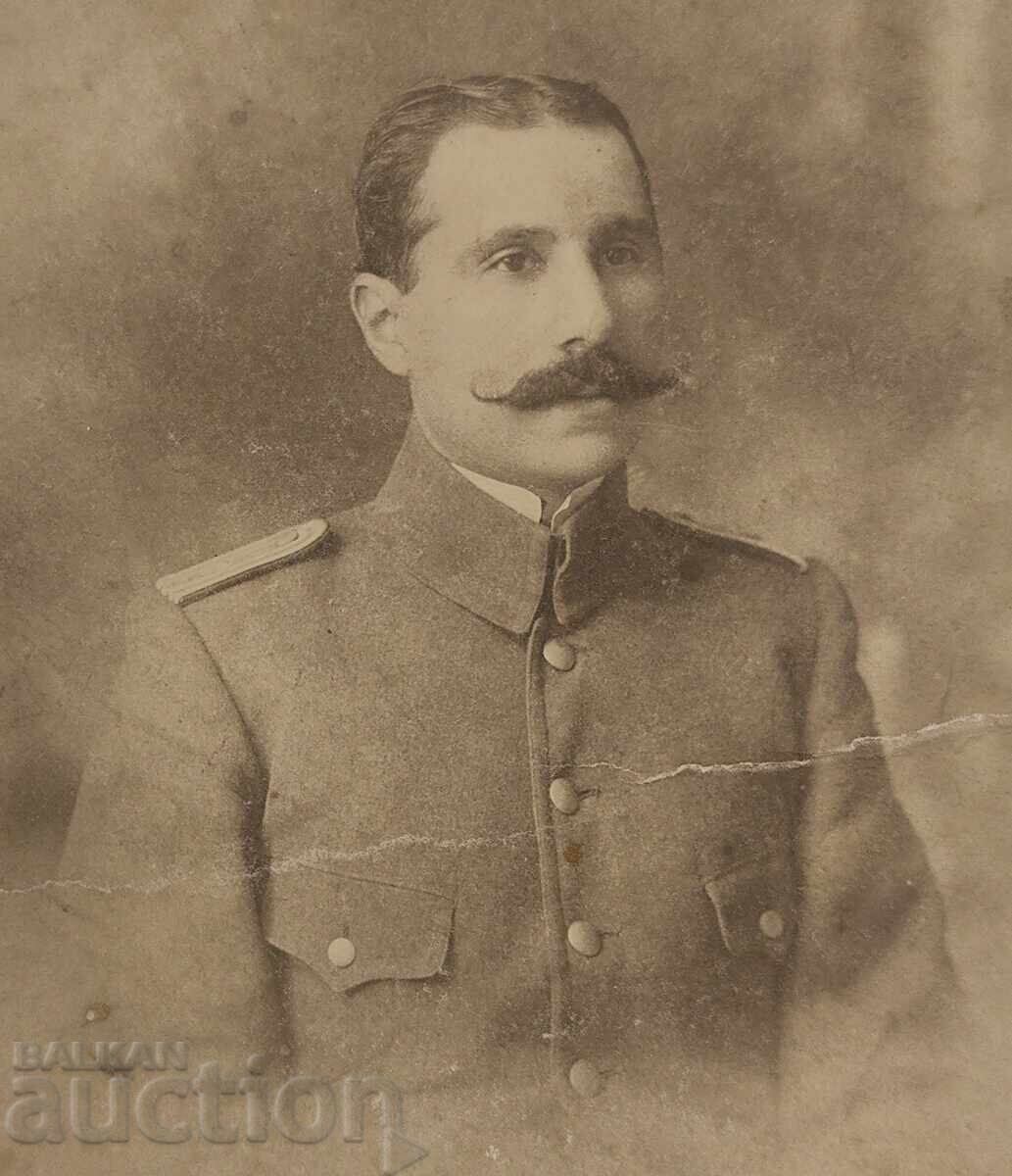 БЪЛГАРИН НАДПИСАНА НА ОСМАНСКИ СТАРА СНИМКА КАРТОН с цена 35.00 лв. | € 17.90