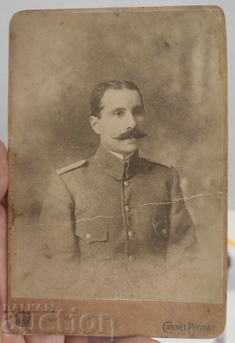 БЪЛГАРИН НАДПИСАНА НА ОСМАНСКИ СТАРА СНИМКА КАРТОН