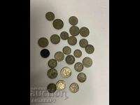 Lot of 25 coins of 5, 10 and 20 stotinki from 1906, 1912 and 1913