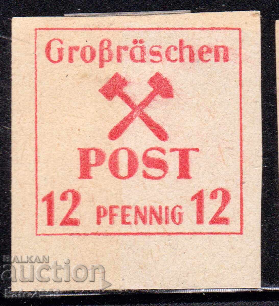 Γερμανία - 1945 - Τοπικές εκδόσεις μετά τον Β' Παγκόσμιο Πόλεμο - Grosraschen, MLH Γερμανία - 1945 - Τοπικές εκδόσεις μετά τον Β' Παγκόσμιο Πόλεμο - Grosraschen, MLH