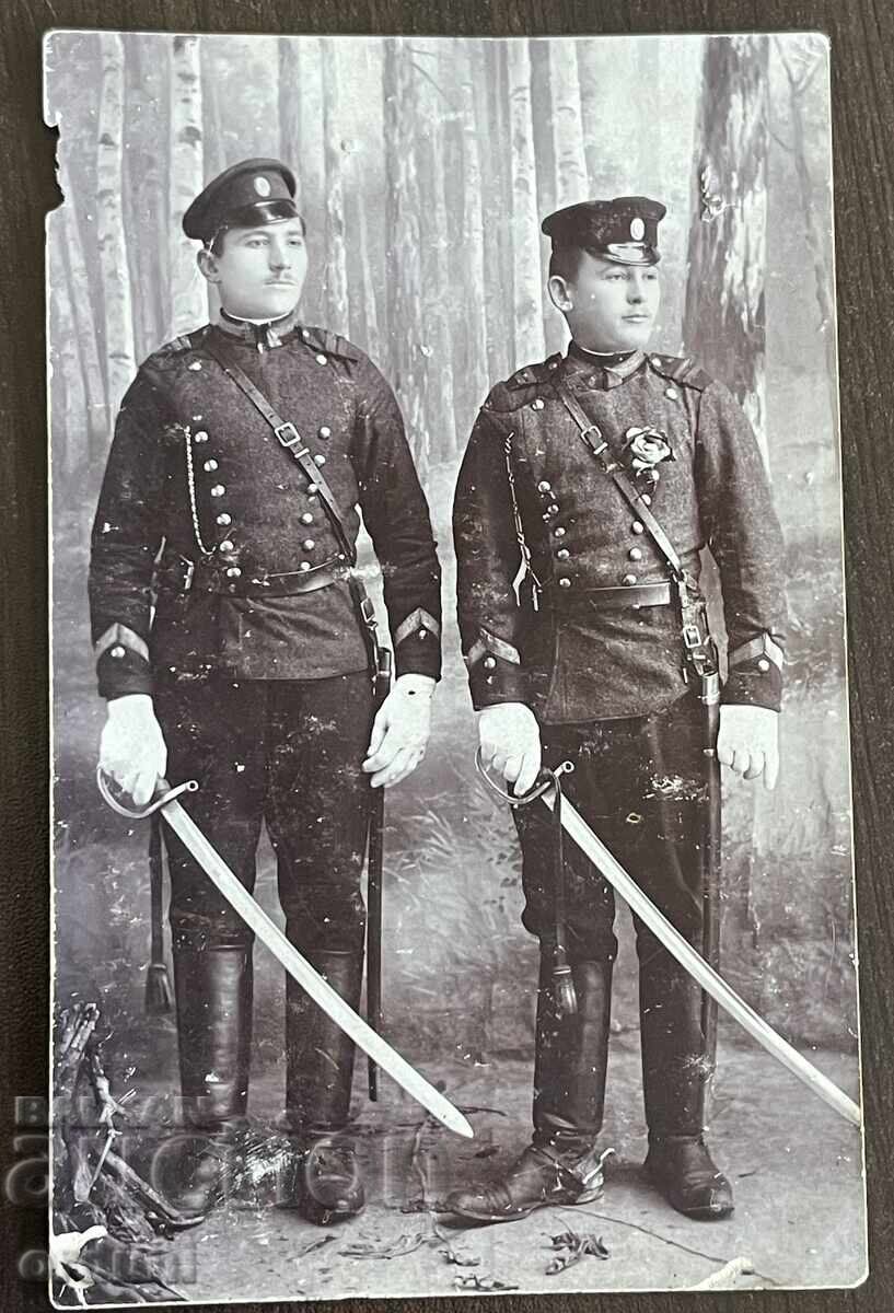 5188 Царство България двама ефрейтори кавалеристи саби ПСВ