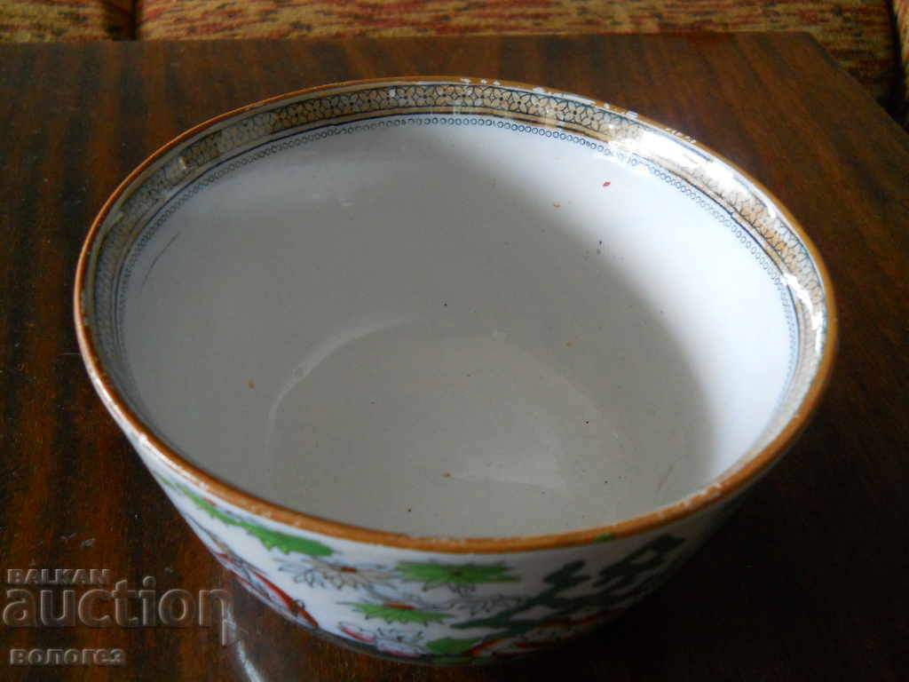 Auction  Antique porcelain punch bowl from the 19th century - England