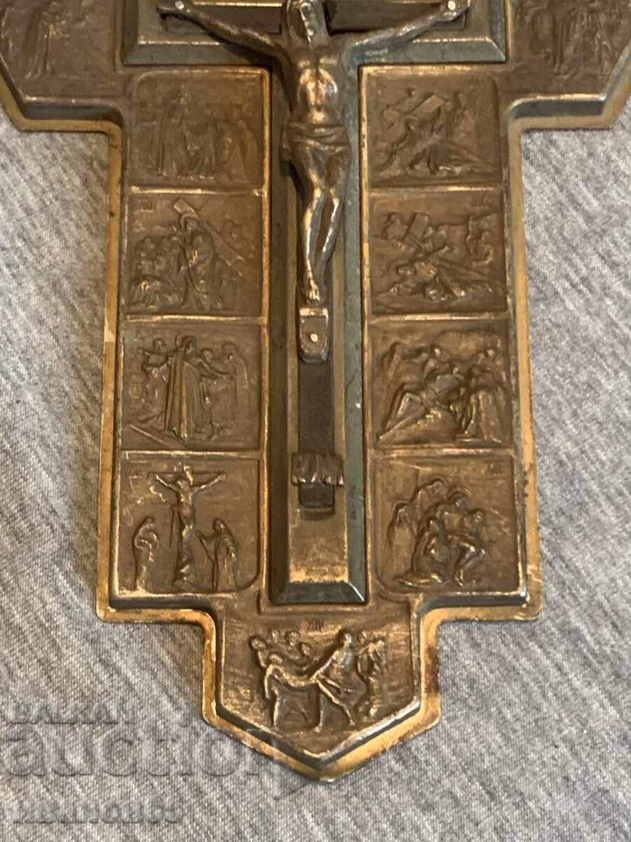 Delivery of Old wall crucifix depicting the Stations of the Cross