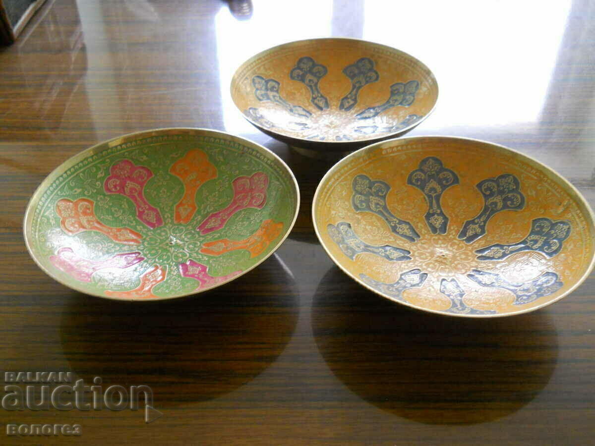 Χάλκινα φλιτζάνια (κυψελωτό σμάλτο) - Ινδία με τιμή 75.00 BGN | € 38.35