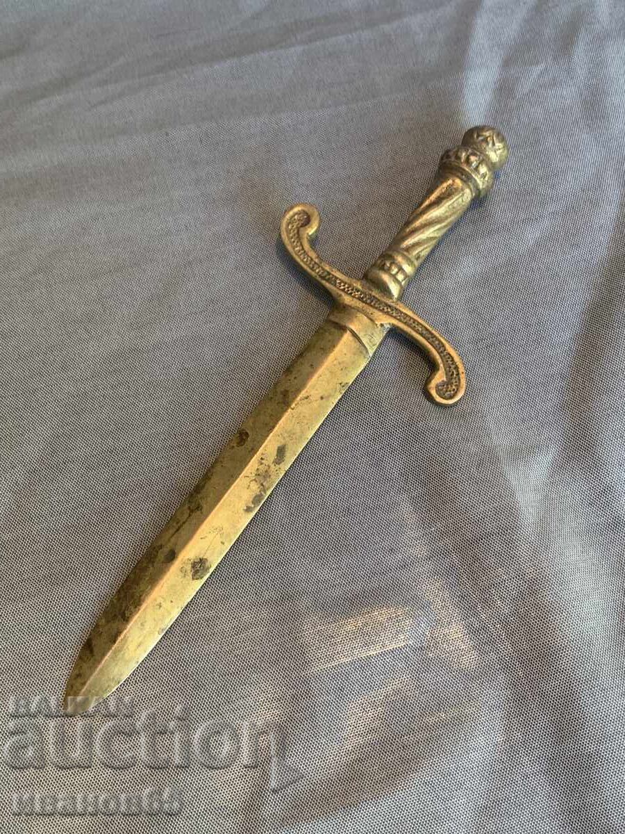 Old bronze letter opener - 5 Old bronze letter opener - 5
