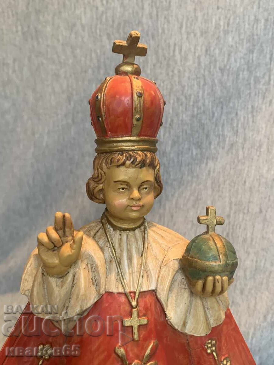 Statuetă italiană veche a Pruncului de la Praga - 5 Statuetă italiană veche a Pruncului de la Praga - 5