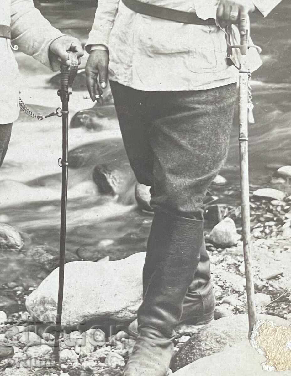 5191 Regatul Bulgariei doi subofițeri cu săbii Primul Război Mondial cu preț 15.00 BGN | € 7.67