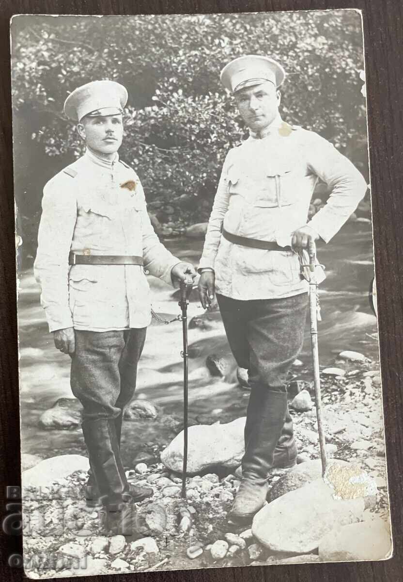 5191 Regatul Bulgariei doi subofițeri cu săbii Primul Război Mondial