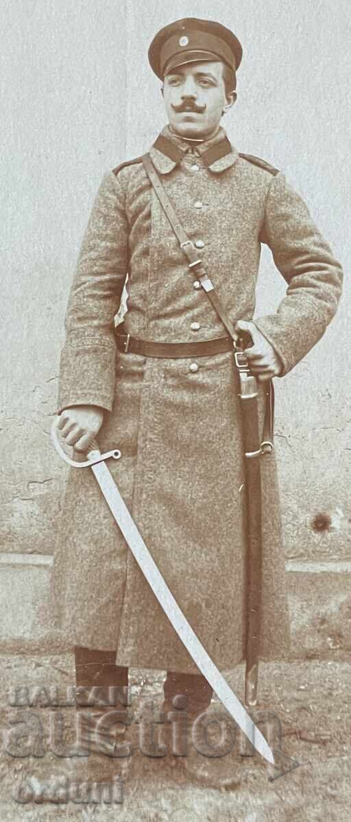 5193 Regatul Bulgariei soldat cavalerist cu sabie 1908 cu preț 15.00 BGN | € 7.67