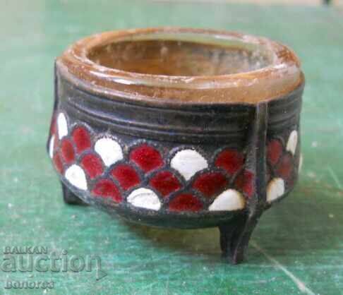 Vintage Silver-plated Russian Salt Cellar "Hommet"