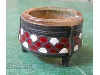 Vintage Silver-plated Russian Salt Cellar "Hommet"