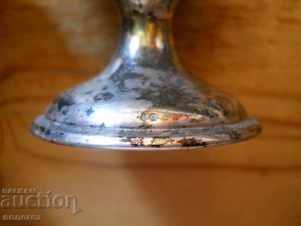 Recipient vechi din argint, vas triplu pentru condimente - Austria - 6 Recipient vechi din argint, vas triplu pentru condimente - Austria - 6