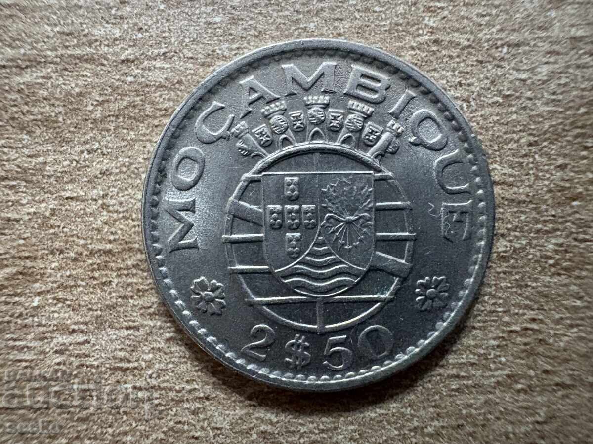 Mozambic - 2.5 escudo (1973) Mozambic - 2.5 escudo (1973)