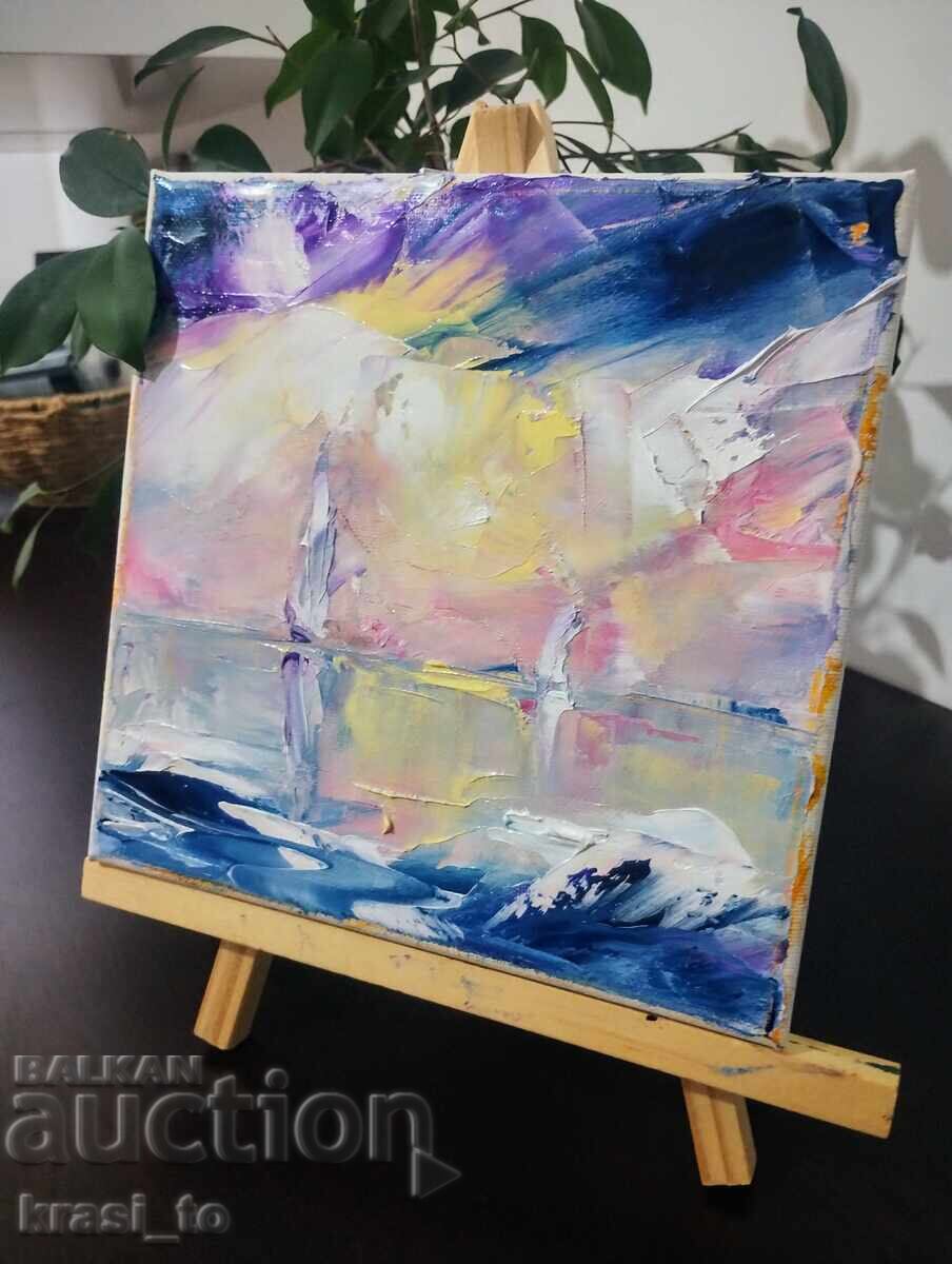 Φωτογραφία του συγγραφέα. Ελαιοχρωματισμοί σε καμβά. με τιμή 0.01 BGN | € 0.01