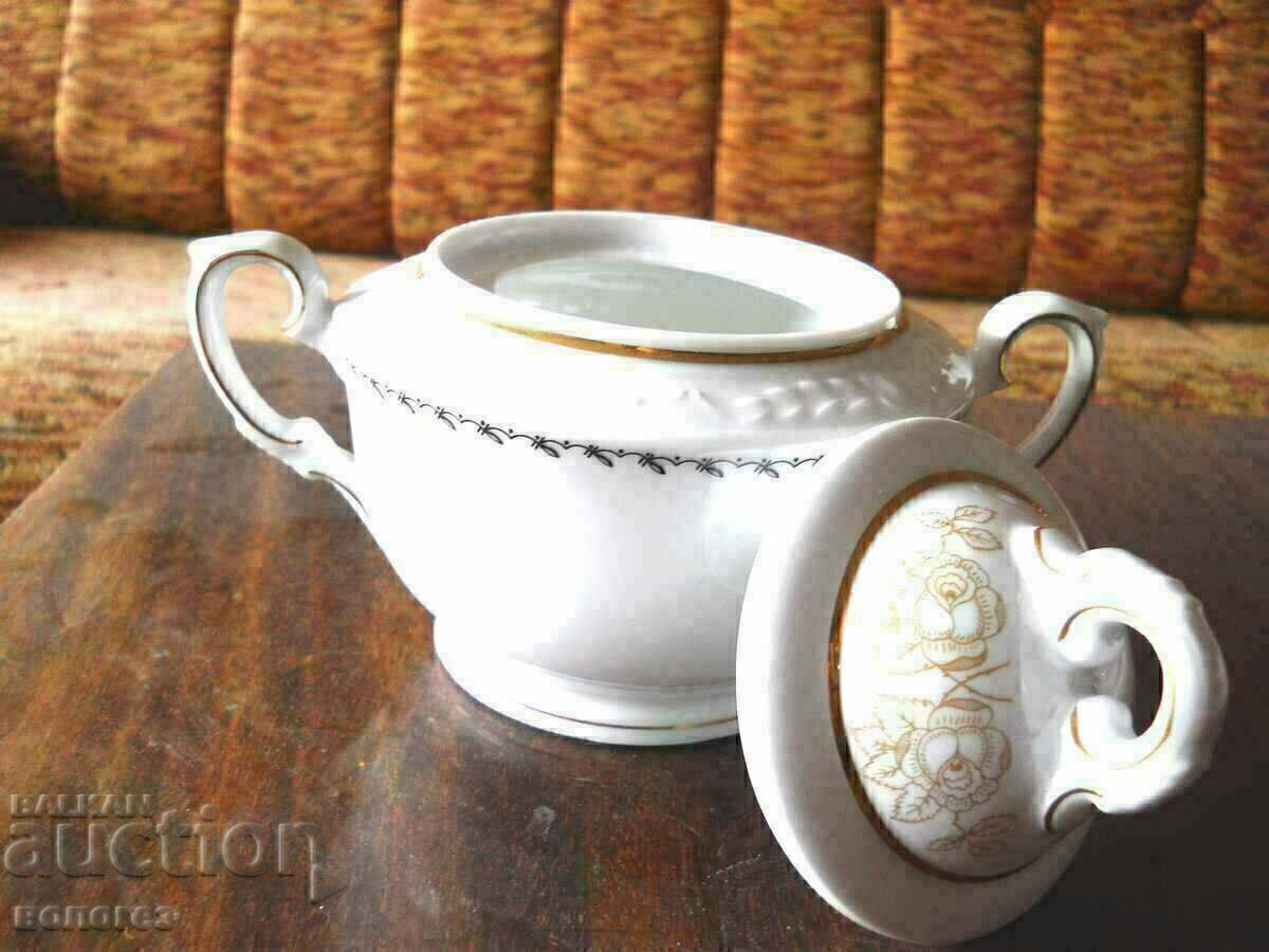 Delivery of Large porcelain sugar bowl "Rosmaris Bavaria" (Germany) Delivery of Large porcelain sugar bowl "Rosmaris Bavaria" (Germany)