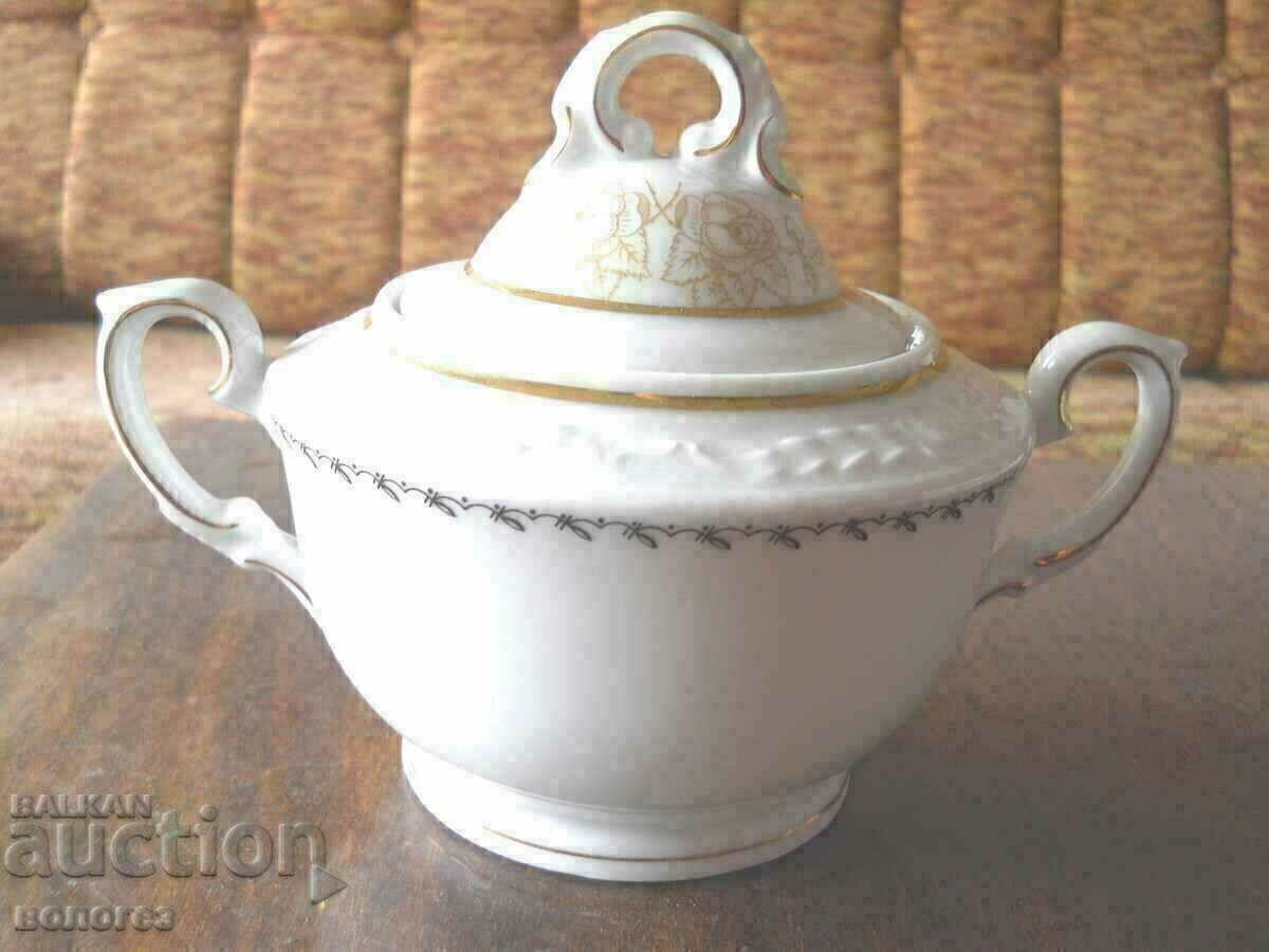 Large porcelain sugar bowl "Rosmaris Bavaria" (Germany) Large porcelain sugar bowl "Rosmaris Bavaria" (Germany)