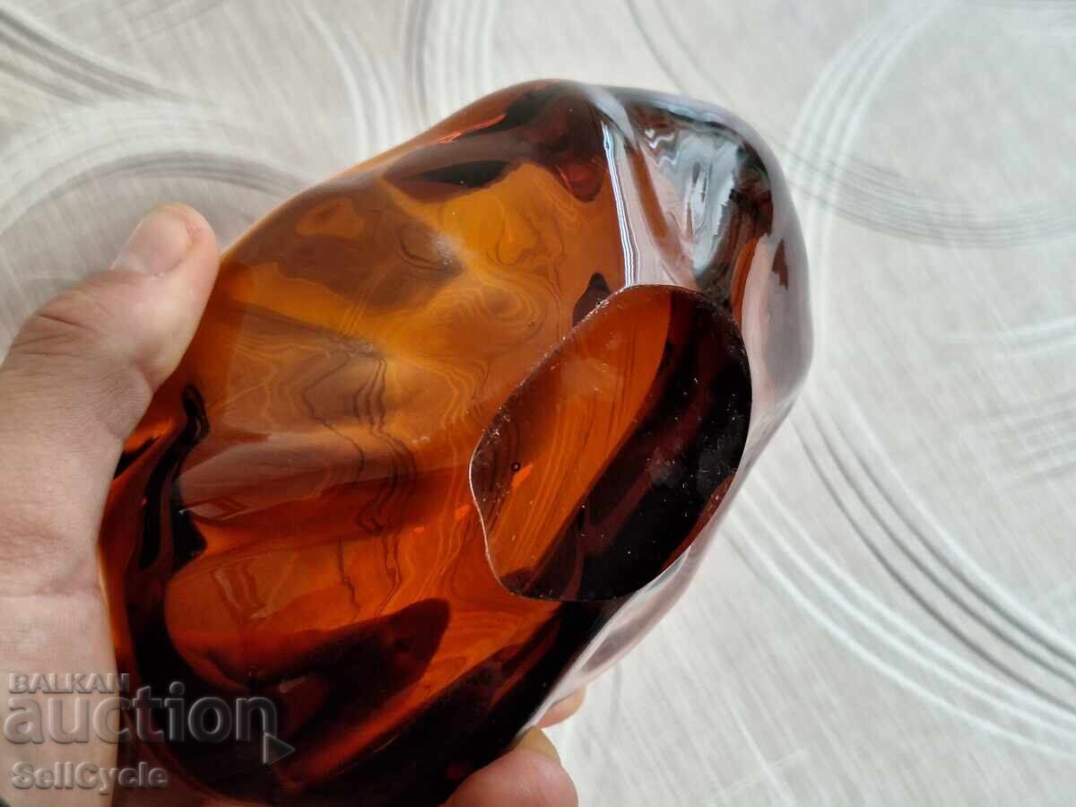 Аукцион ✅МАСИВЕН СТЪКЛЕН ПЕПЕЛНИК❗