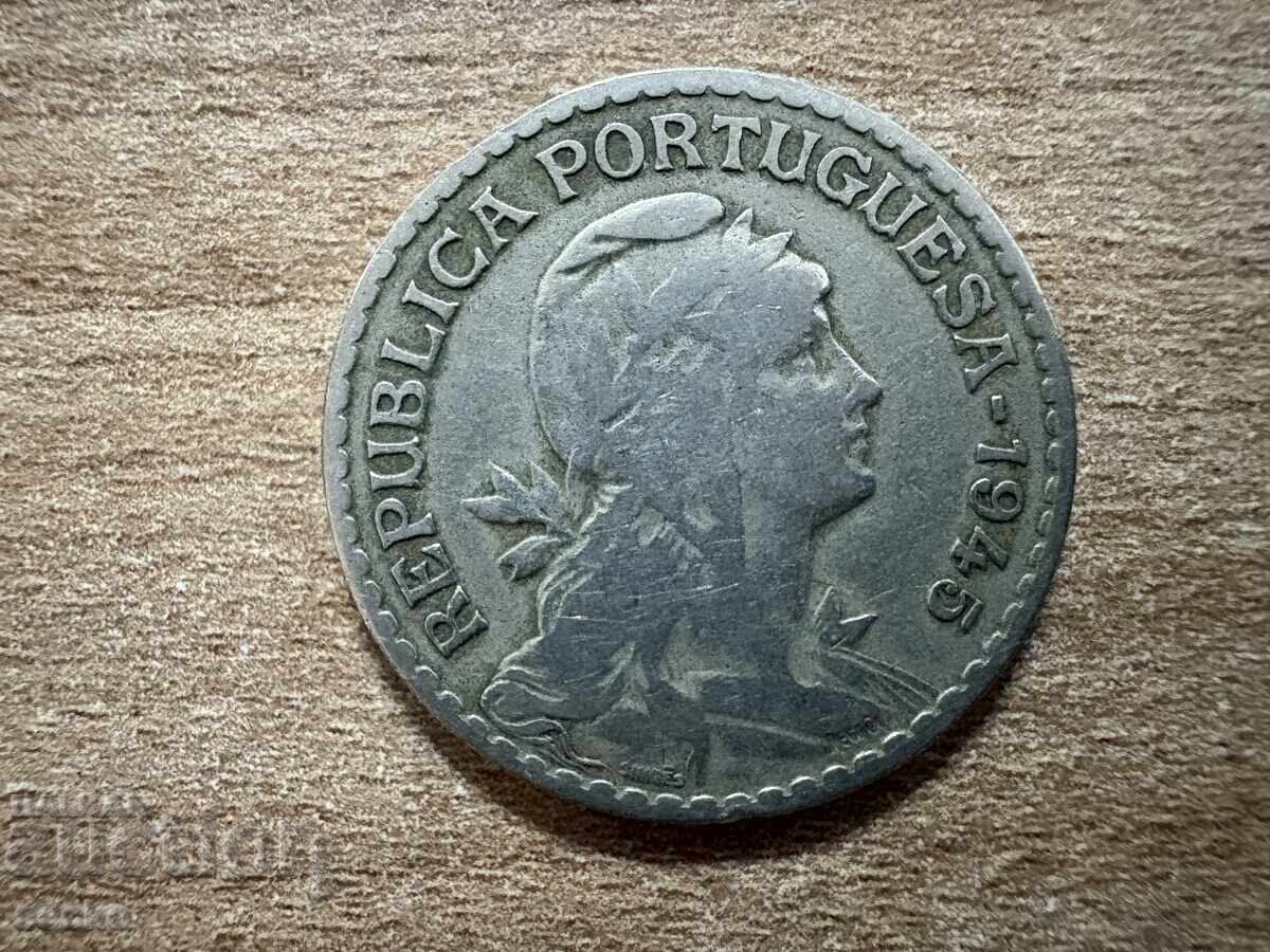 Portugal - 1 escudo (1945) with price 0.70 BGN | € 0.36 Portugal - 1 escudo (1945) with price 0.70 BGN | € 0.36