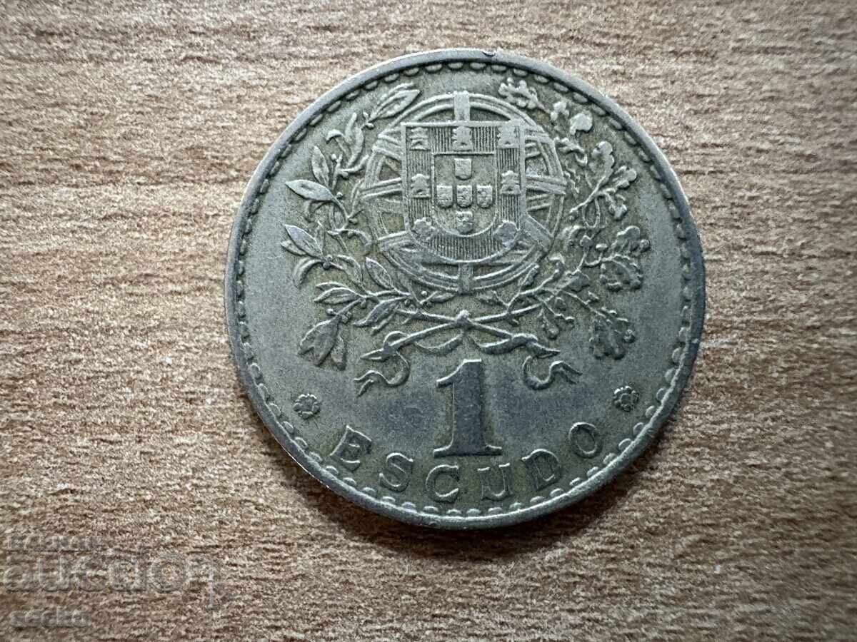 Португалия - 1 ескудо (1958) Португалия - 1 ескудо (1958)