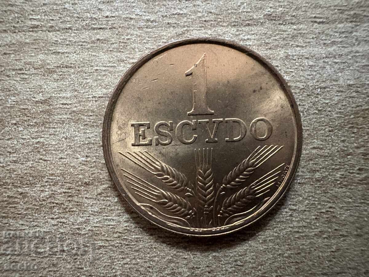 Portugalia - 1 escudo (1974) Portugalia - 1 escudo (1974)