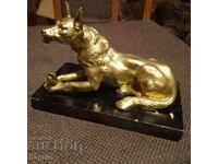 Gilded bronze statue
