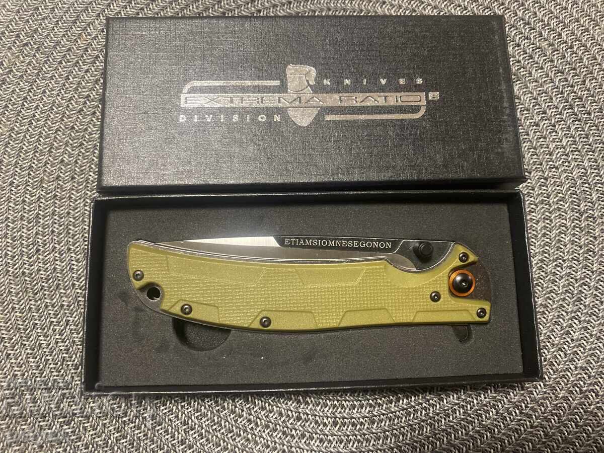 Tactical Folding Knife EDC, D2 Blade - G10 Handle; 118x228 - 5