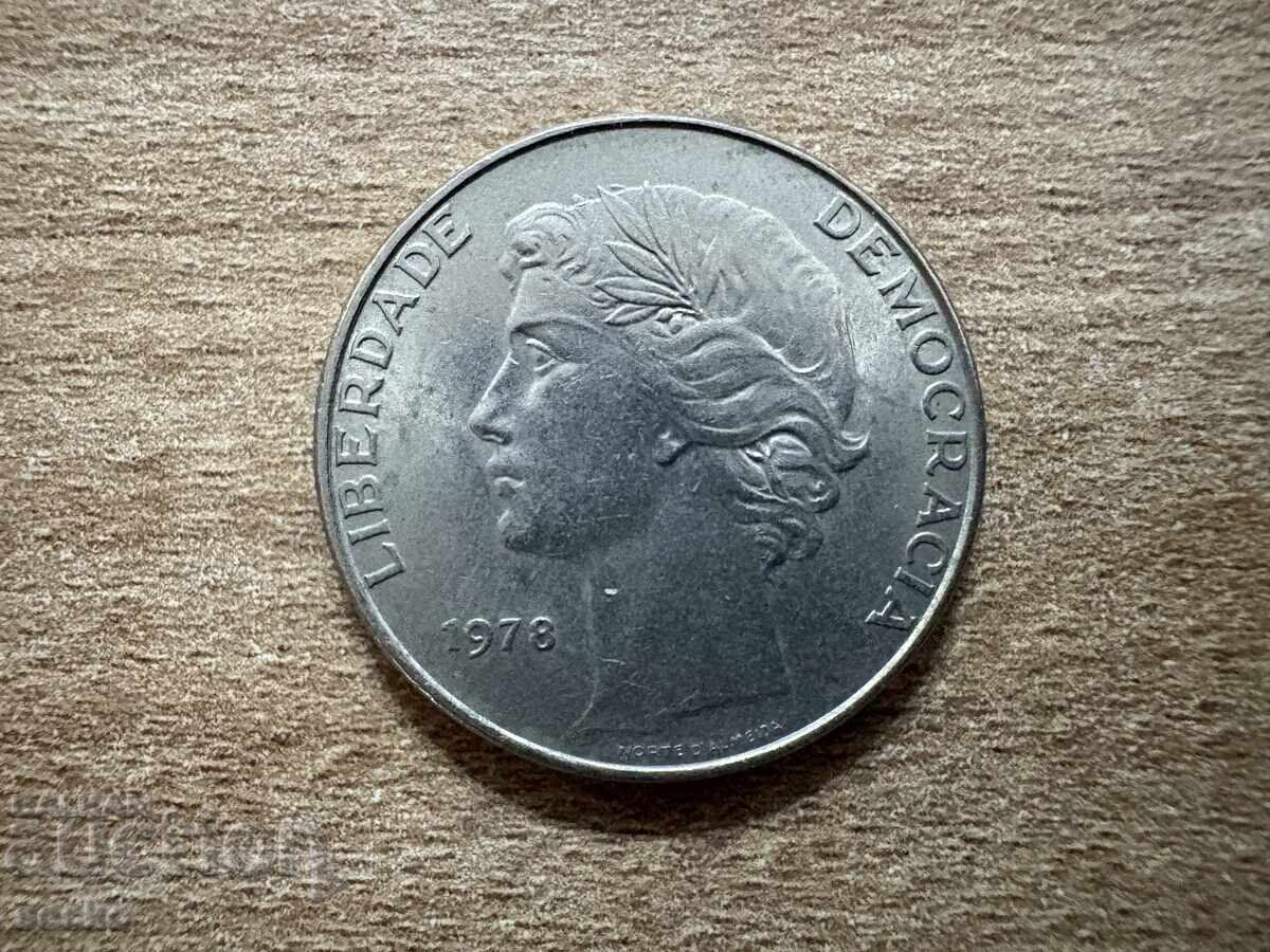 Португалия - 25 ескудо (1978) с цена 1.30 лв. | € 0.66 Португалия - 25 ескудо (1978) с цена 1.30 лв. | € 0.66