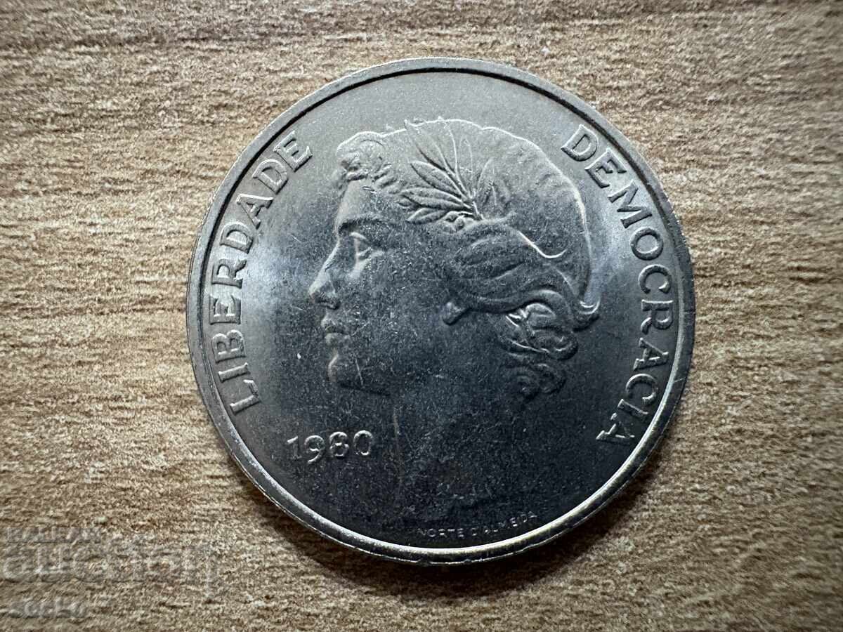 Португалия - 25 ескудо (1980) с цена 0.70 лв. | € 0.36