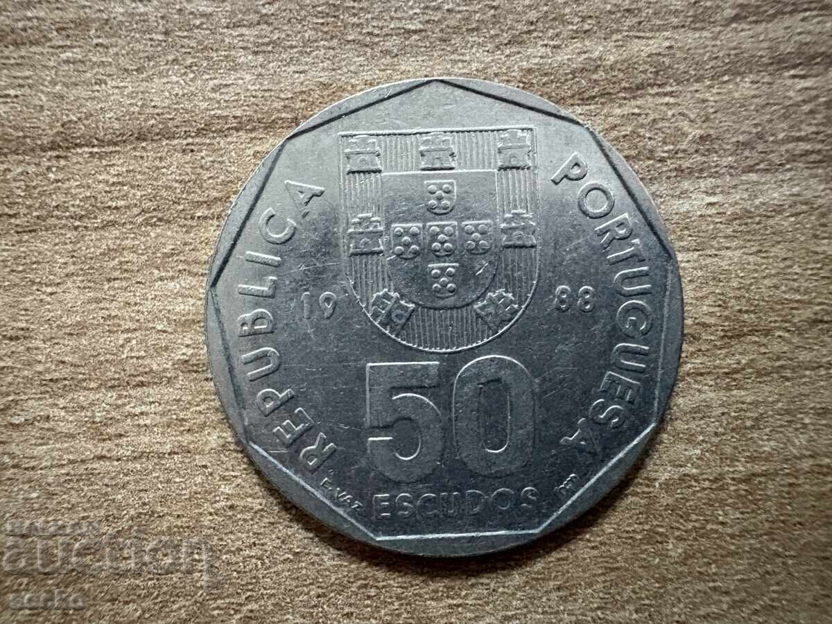 Πορτογαλία - 50 εσκούδος (1988)