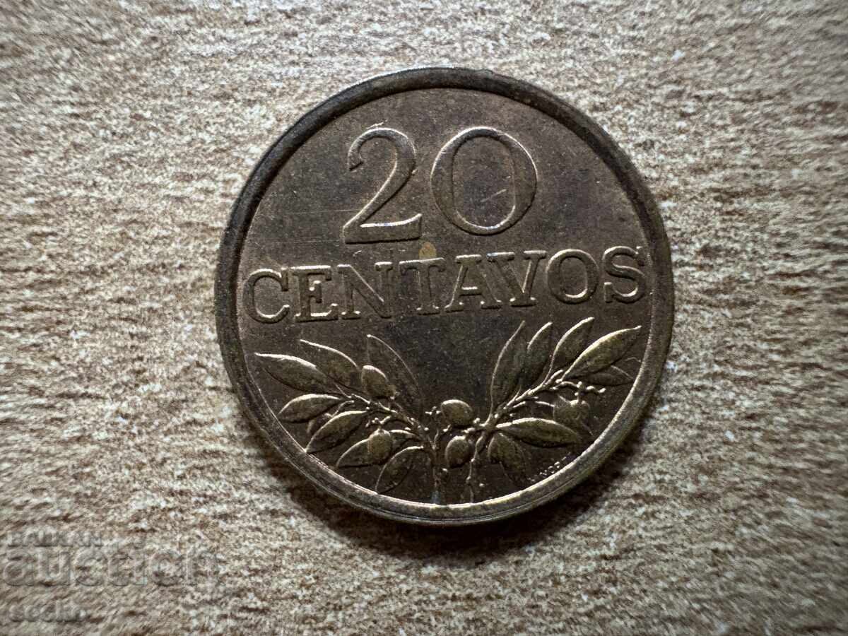 Portugal - 20 Centavos (1974)