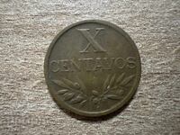 Πορτογαλία - 10 σεντάβος (1956)