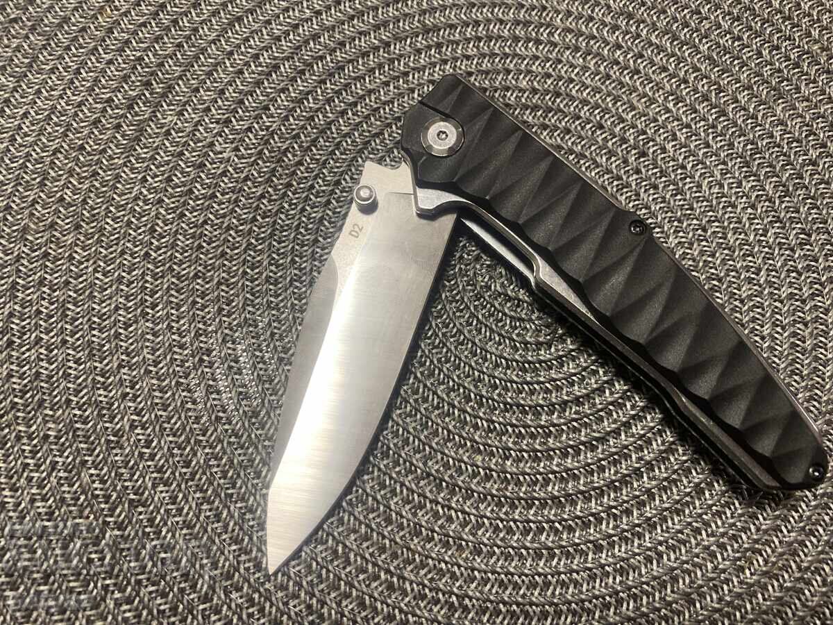 Folding knife, D2 blade, G10 handle, 98x230 - 6