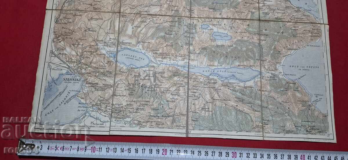 SALONIC - HARTĂ MILITARĂ VECHE - WW I - 6 SALONIC - HARTĂ MILITARĂ VECHE - WW I - 6