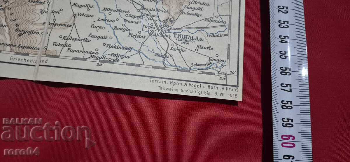 JANINA - OLD MILITARY MAP - WW I - 6