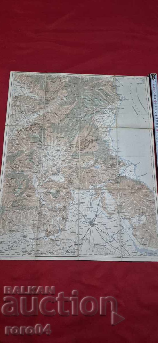 Licitație LARISA - HARTĂ MILITARĂ VECHE - WW I
