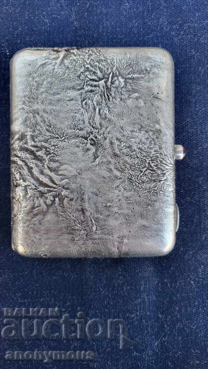 Early Unique Soviet Russian USSR Silver Tobacco Case Early Unique Soviet Russian USSR Silver Tobacco Case