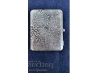 Early Unique Soviet Russian USSR Silver Tobacco Case