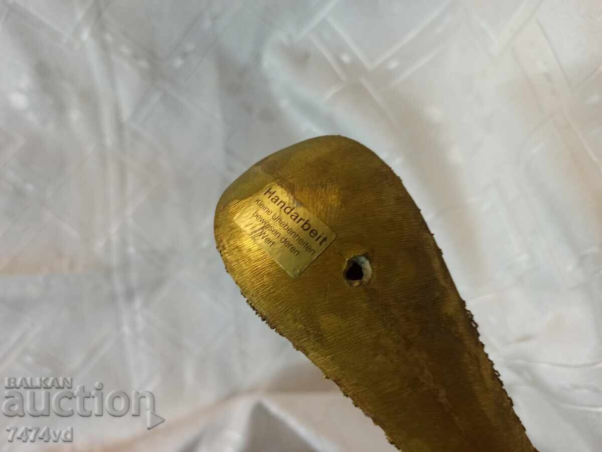 Αντίκα μπρούτζινη φιγούρα με φιλιγκράν και ένθετα – „Παγώνι" - 6 Αντίκα μπρούτζινη φιγούρα με φιλιγκράν και ένθετα – „Παγώνι" - 6