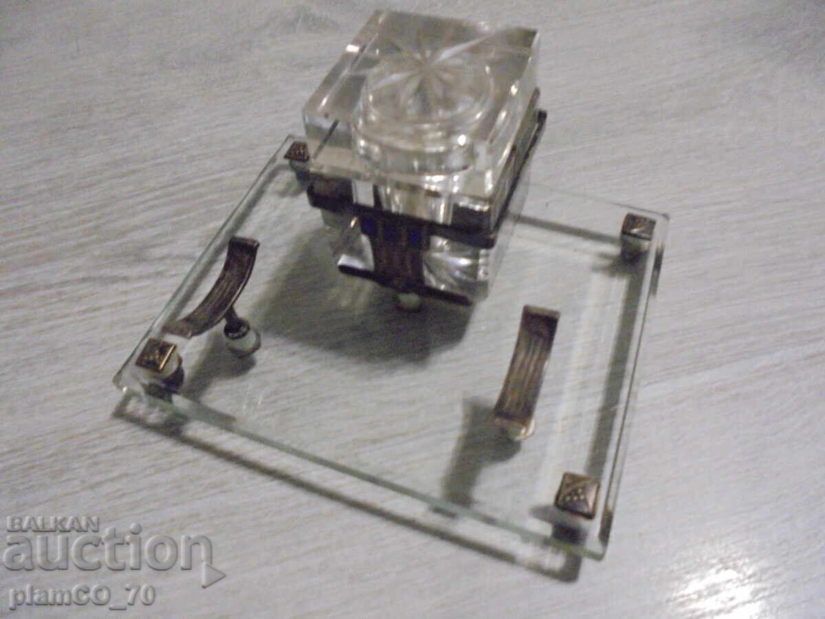 Auction №8356 Old glass inkwell Auction №8356 Old glass inkwell