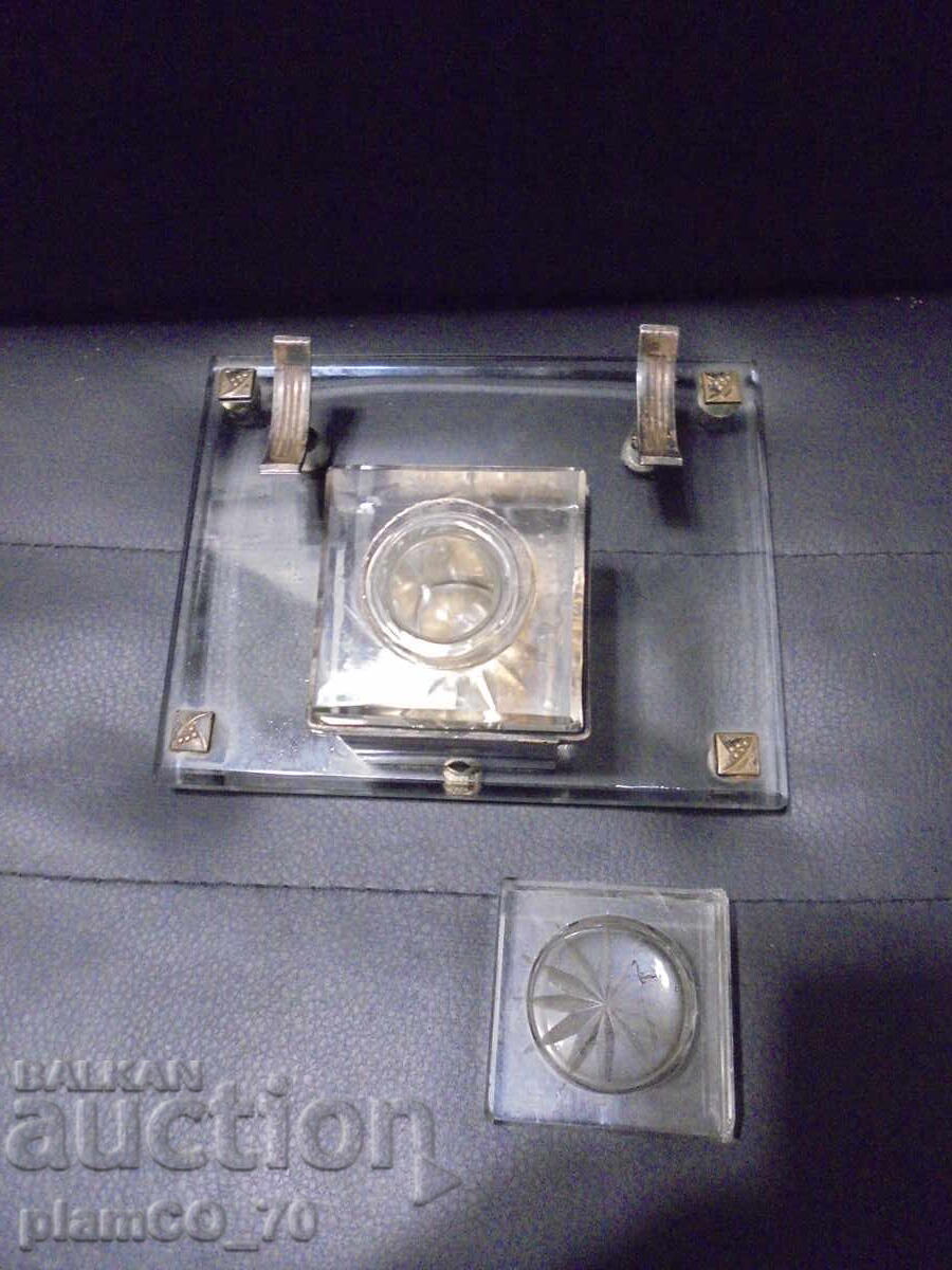 №8356 Old glass inkwell - 7 №8356 Old glass inkwell - 7