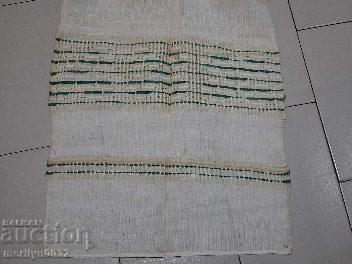 Dantela broderie Kennar din stofa tesuta manual veche - 6