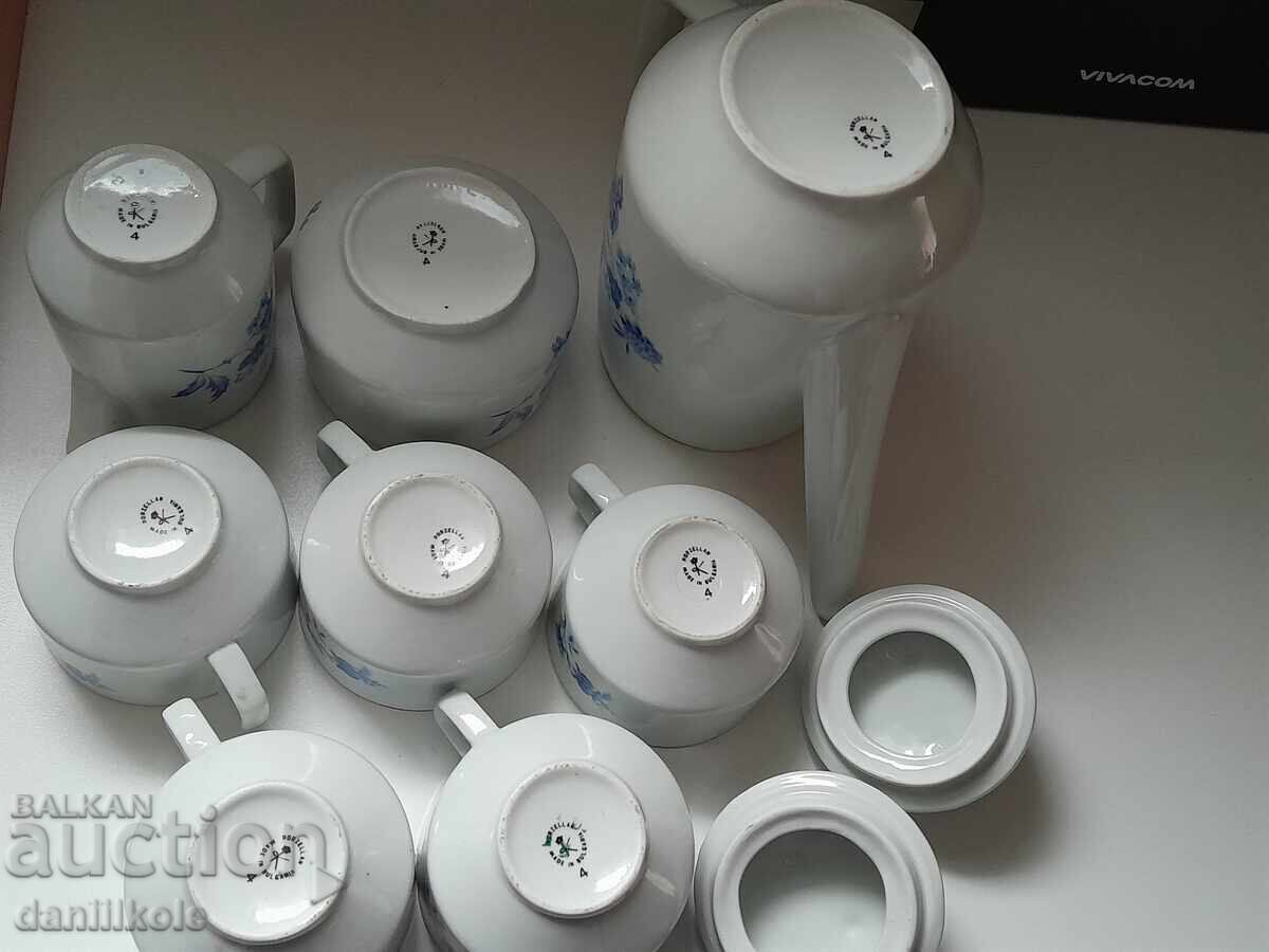 *$*Y*$* ΣΕΤ 10 ΤΕΜΑΧΙΩΝ ΠΟΡΣΕΛΑΝΗΣ ΓΙΑ ΤΣΑΪ ΚΑΦΕ ΧΕΙΡΟΠΟΙΗΤΟ *$*Y*$* - 6