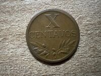 Πορτογαλία - 10 σεντάβος (1960)