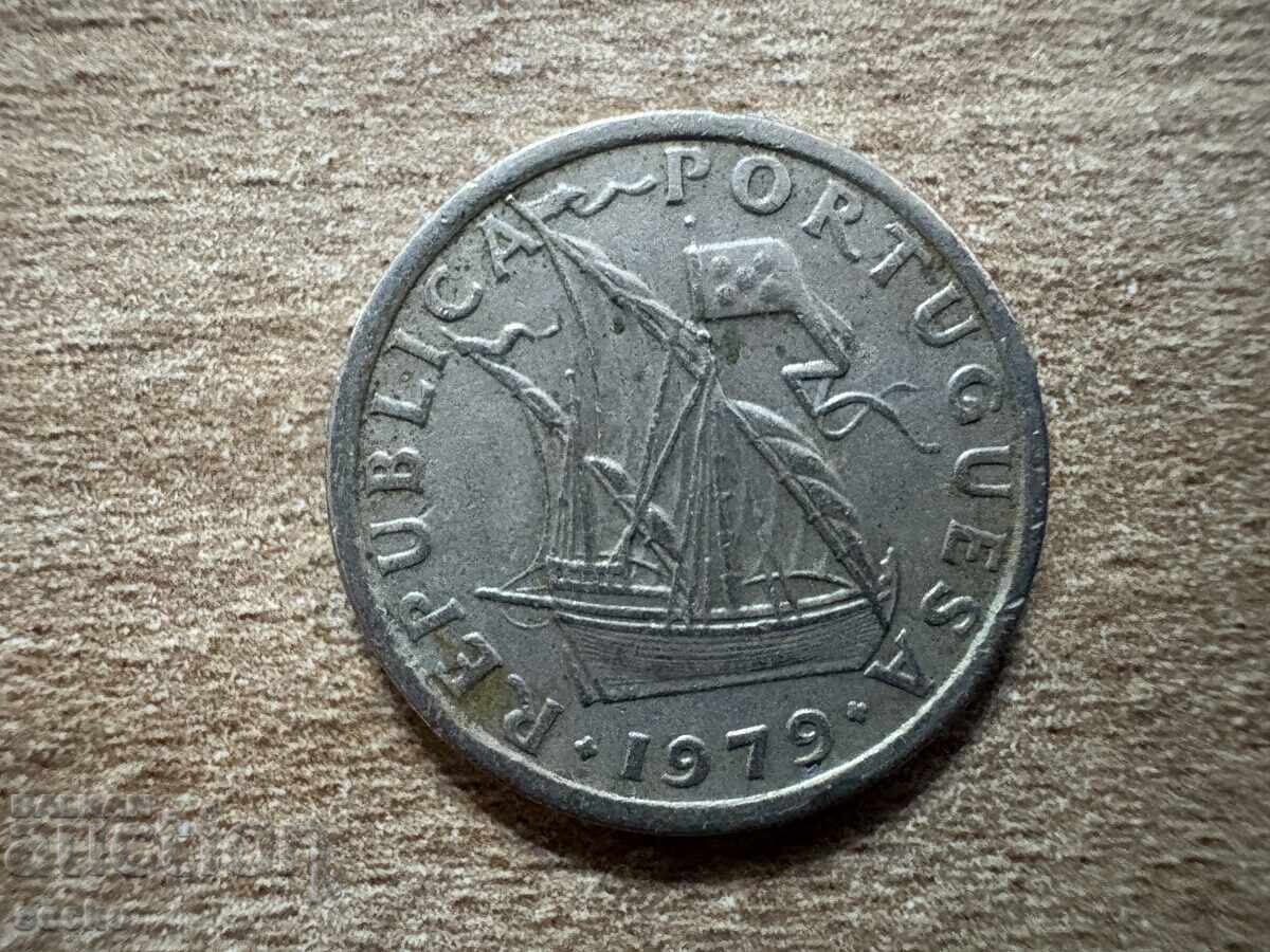 Portugalia - 2.5 escudos (1979) cu preț 0.20 BGN | € 0.10