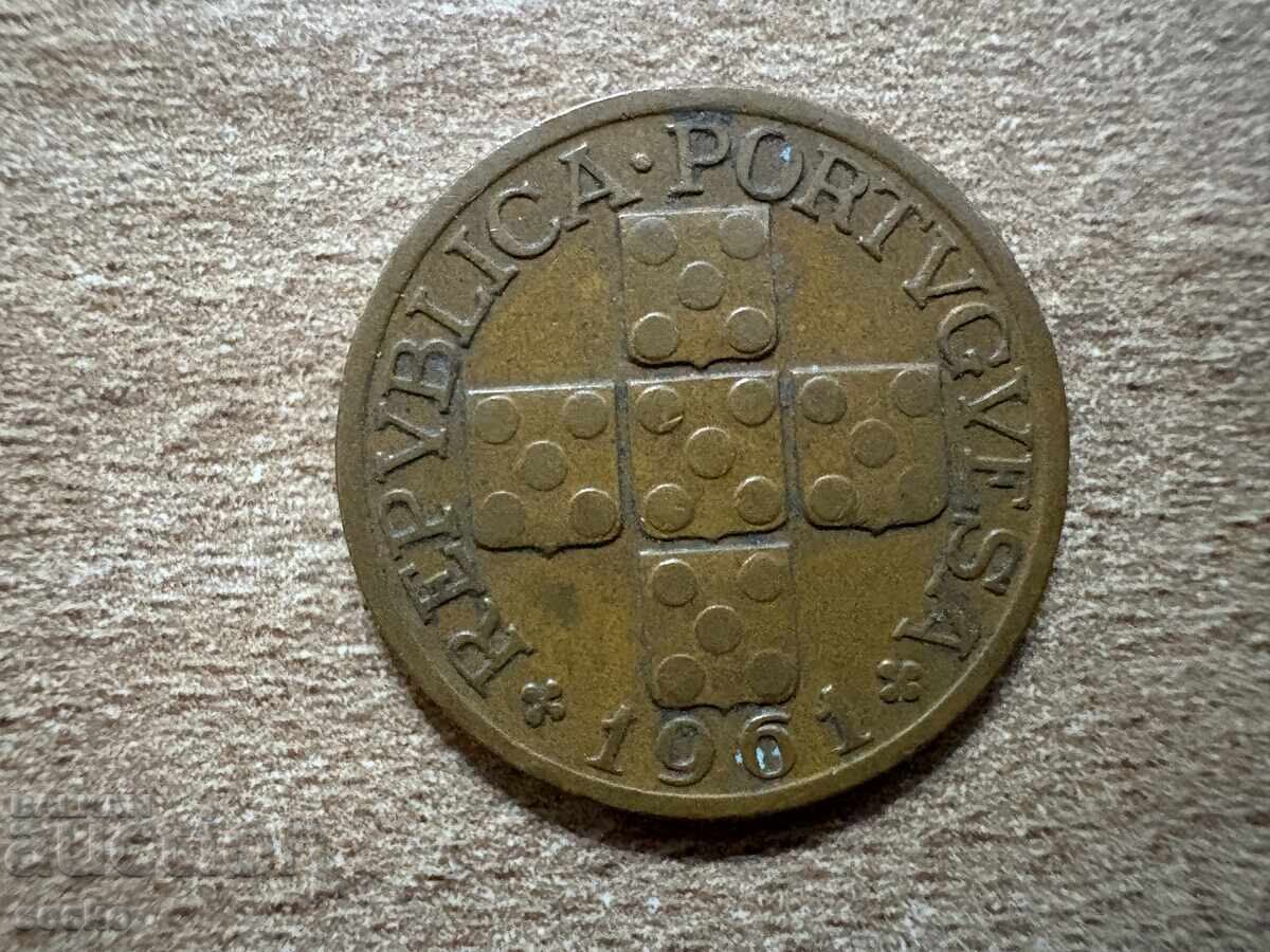 Portugalia - 20 centavos (1961) cu preț 0.30 BGN | € 0.15 Portugalia - 20 centavos (1961) cu preț 0.30 BGN | € 0.15