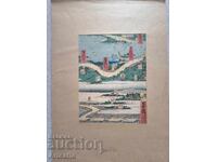 Αυθεντική παλιά ξύλινη εκτύπωση Hiroshige