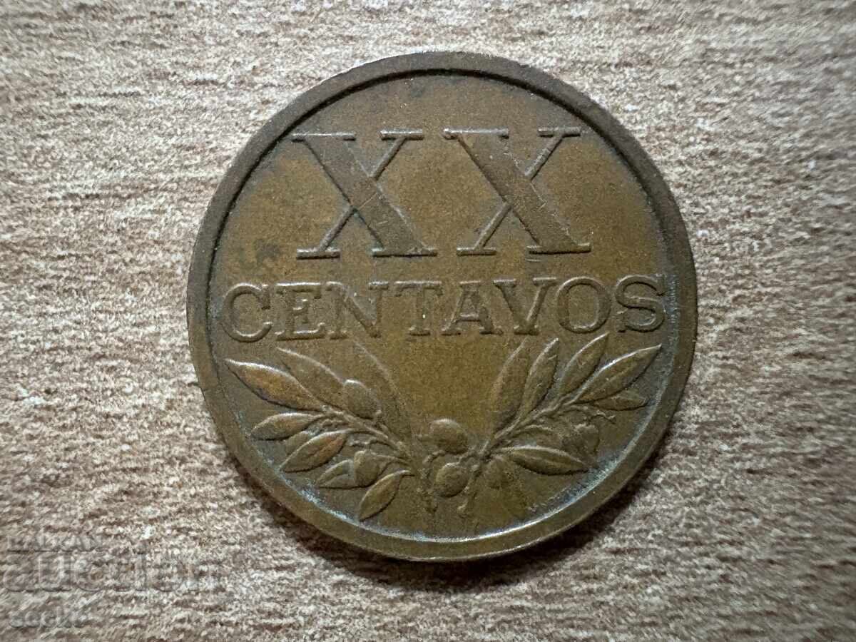 Portugalia - 20 centavos (1969)